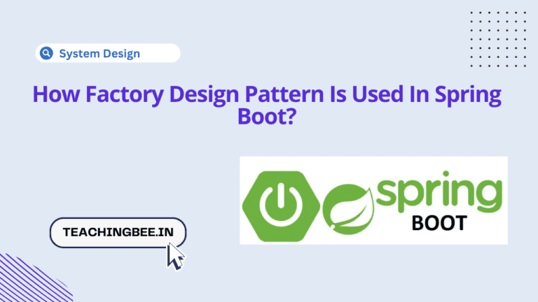 How Factory Design Pattern Is Used In Spring Boot?