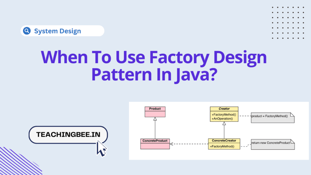 when to use factory design pattern in java