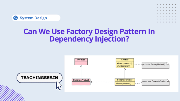 can we use factory design pattern in dependency injection